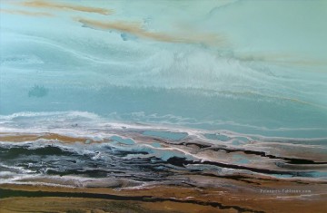 l’arrivée paysage marin abstrait Peinture à l'huile
